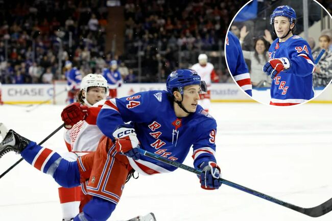 Rookie Gabe Perreault adds latest high to promising Rangers season with hat trick in win