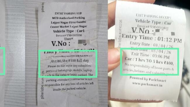 Overcharging, illegal billing rampant at MCD parking lots across Delhi