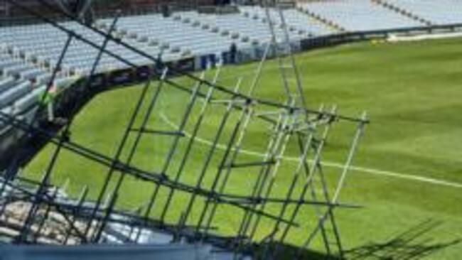 Durham tell fans to stay away from ground after storm damage