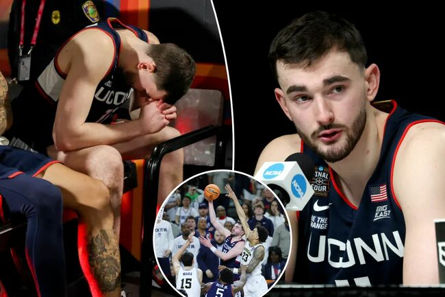 Alex Karaban holds head high as historic UConn career ends with pain of title game loss: ‘Gave everything’