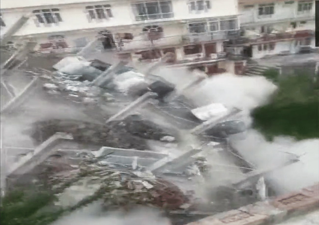 WATCH: Four-storey building collapses in Shimla's Chopal town