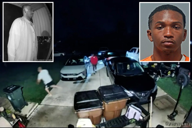 Video shows knife-wielding maniac knocking on stranger’s door and threatening to kill him ‘in the name of Allah’