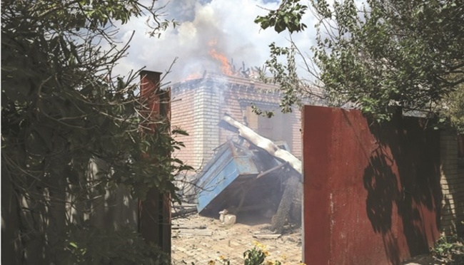 Russian missiles pound Donetsk to solidify gains