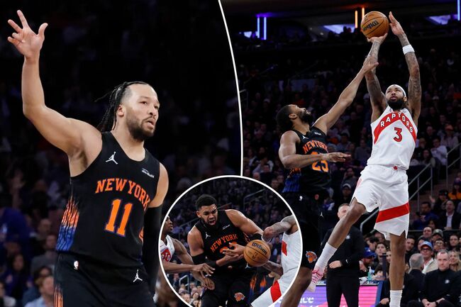 Knicks cruise past possible first-round foe Raptors to lock in No. 3 seed
