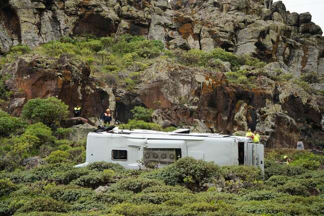 All we know about Canary Islands bus crash as British pensioner, 77, killed and dozens injured