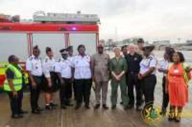 UK partners donate fire tender equipment to boost GNFS operations