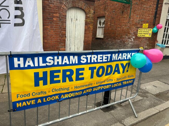 Vibrant market scene in Hailsham returns to Blackman's Yard