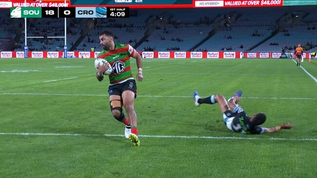 Wounded AJ hobbles over for a try