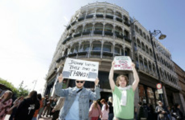 'Not what we want': Crowds protest against redesign of Stephen's Green Shopping Centre