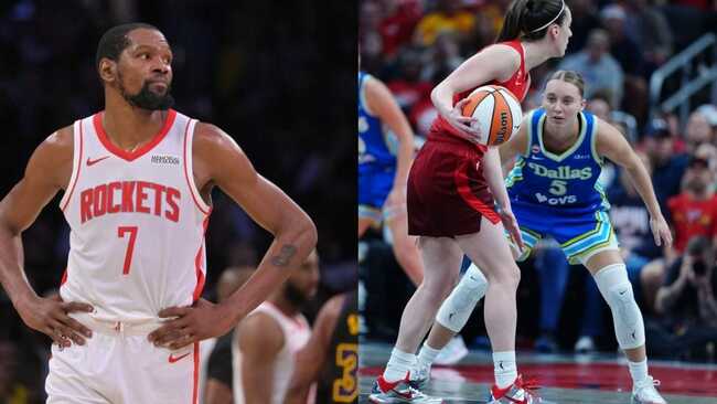 "A goated troll stamping another goated troll", "KD is over hated" - WNBA Fans Abuzz As Kevin Durant Hypes Paige Bueckers With Her 'Mini' Celly Post