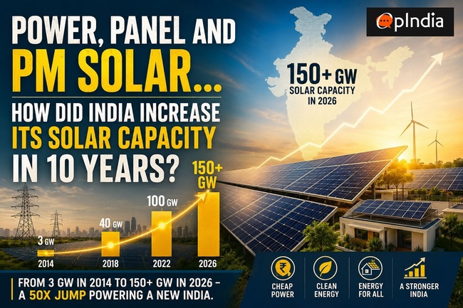 50 times growth in 10 years: How India is scaling up its Solar capacity, working towards ending dependency on China and consistently beating the goals it sets
