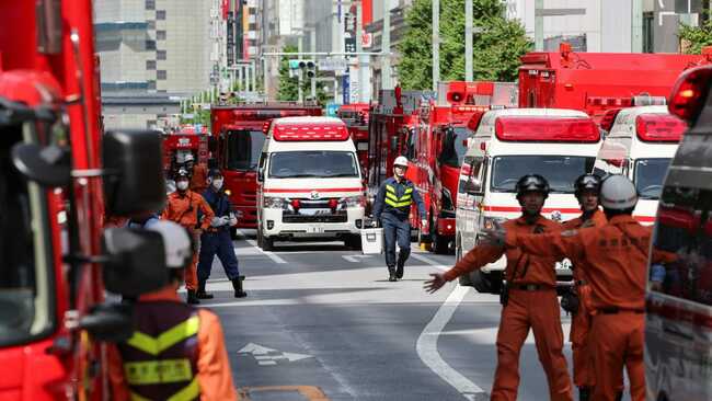 Several injured after man sprays unidentified chemical in Tokyo mall