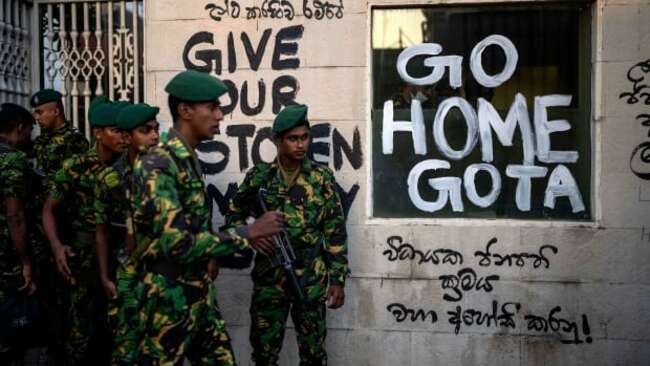 Sri Lanka president flees country amid protests, official says