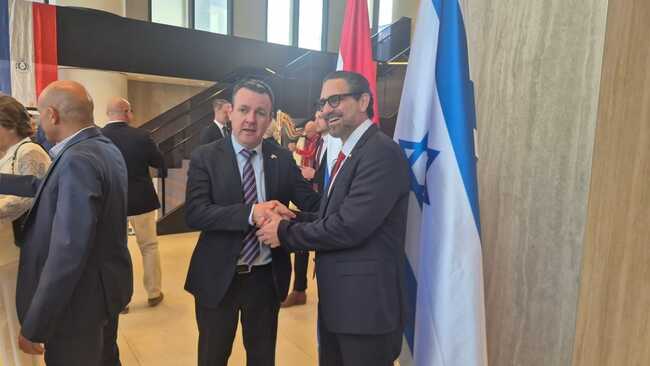 Paraguay marks independence day at its Jerusalem embassy