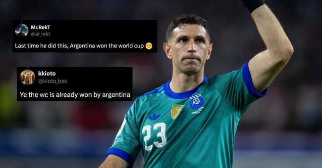 “The World Cup is already won by Argentina” - Fans react after watching Emi Martinez’s new look for FIFA World Cup knockout stage
