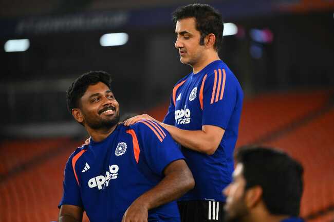 Gautam Gambhir has an intense, animated chat with dropped Sanju Samson ahead of ENG vs IND 2026 2nd T20I [In Pictures] 