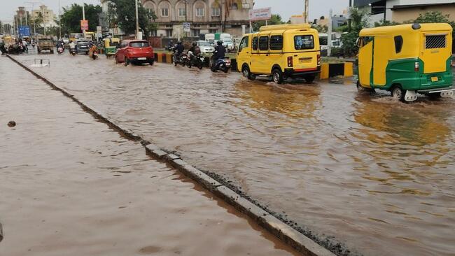 Heavy rains in Belagavi and surrounding areas