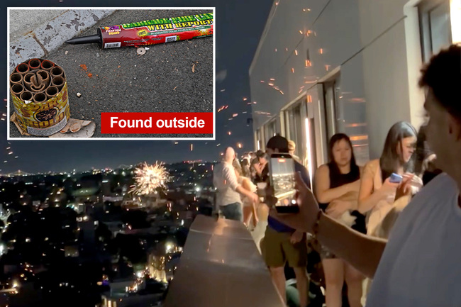 NYC luxury hi-rise pelted with illegal fireworks, sending tony tenants fleeing: ‘I got hit in the chest’