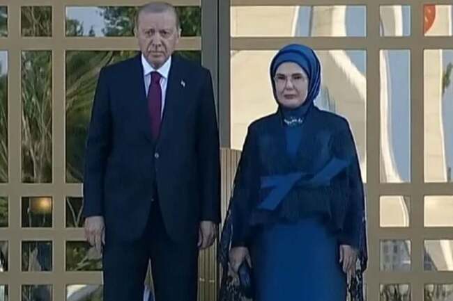 NATO liderleri şerefine Beştepe'de resepsiyon! Erdoğan çifti liderleri karşılıyor