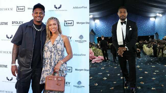 Deshaun Watson's wife Jilly Anais dances in mesh top and skirt as Usher pays tribute to Browns QB during concert