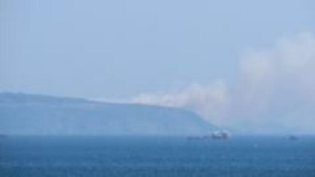 Major incident as large island fire breaks out
