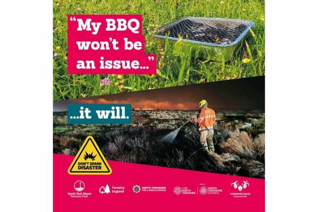 Warning reissued as crews from across North Yorkshire attend wildfires