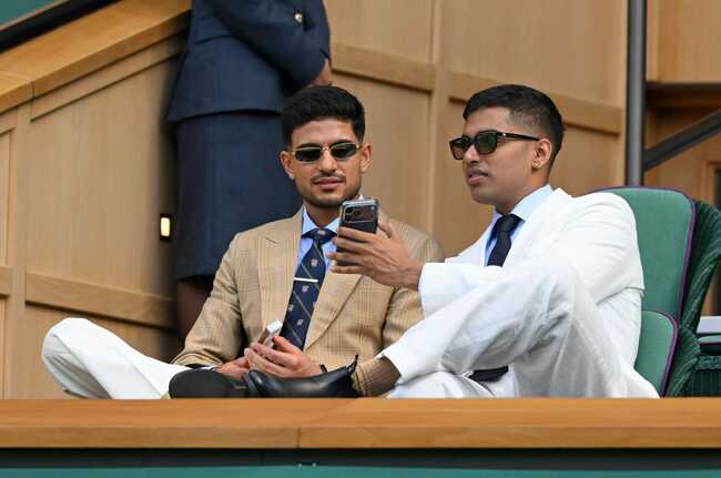 Shubman Gill links up with Tennis legend during Wimbledon ahead of ENG vs IND 2026 ODIs [Watch]