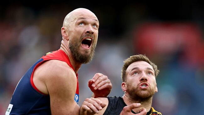 AFL LIVE: Demons soar to strong win against Tigers; Lions flogging Essendon at the Gabbatoir