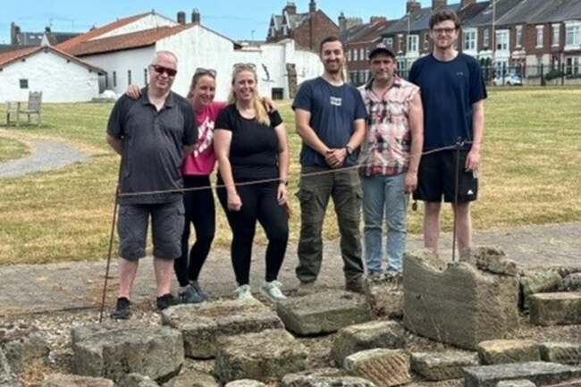 UK Docks staff help restore ancient heritage at a historic South Shields site