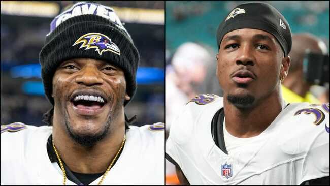 "Worst throw ever seen," "Already in playoff form": NFL fans mock Lamar Jackson getting intercepted by Keyon Martin at Ravens training camp