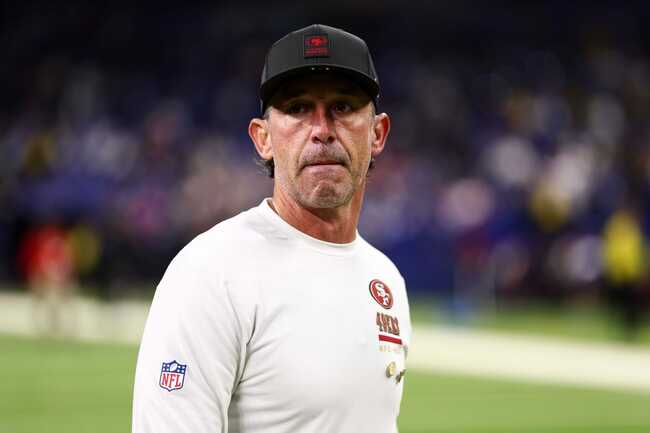 “Crashed and came back as Ted Lasso”: NFL fans react as Kyle Shanahan rocks “stunning mustache” at 49ers training camp