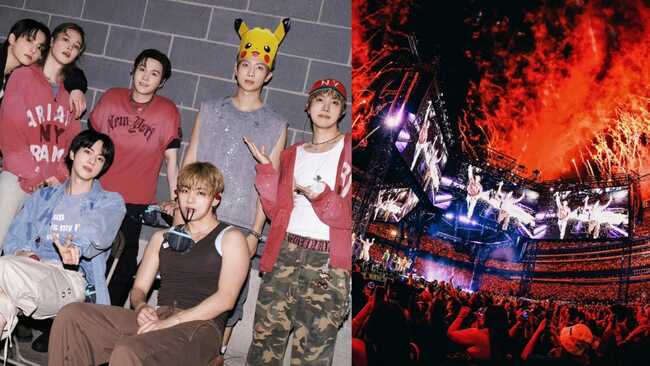 "BTS are bigger than the industry" - Fans react as crowd fills MetLife Stadium with banners supporting BTS' 2027 Grammys submission boycott