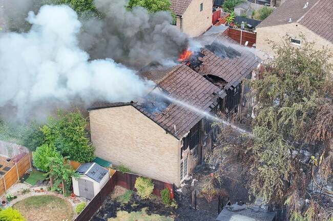 Fire in Crawley ‘involves 10 properties, with four seriously damaged’