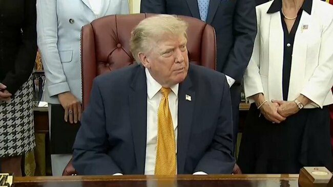 'Don't ever talk again,' Trump tells reporter in the Oval Office