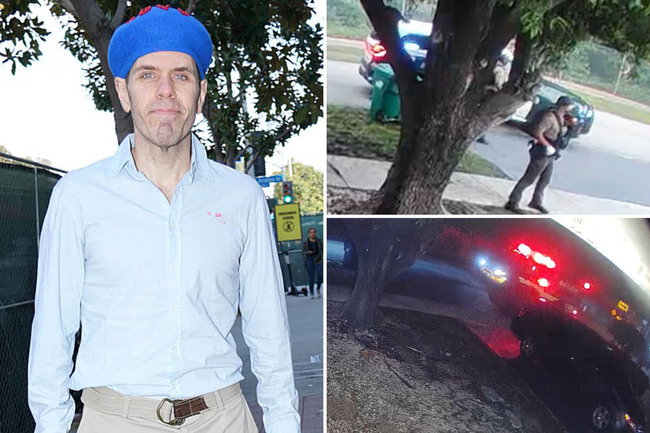 Surveillance footage shows swarm of cop cars at Perez Hilton’s Miami home after livestreaming apparent self-harming video