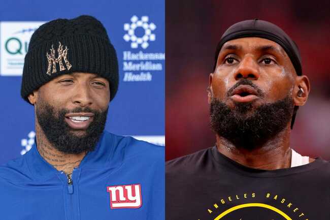 “Keep my GOAT’s name out your mouth”: NFL fans mock Odell Beckham Jr. over “delusional” LeBron James comparison