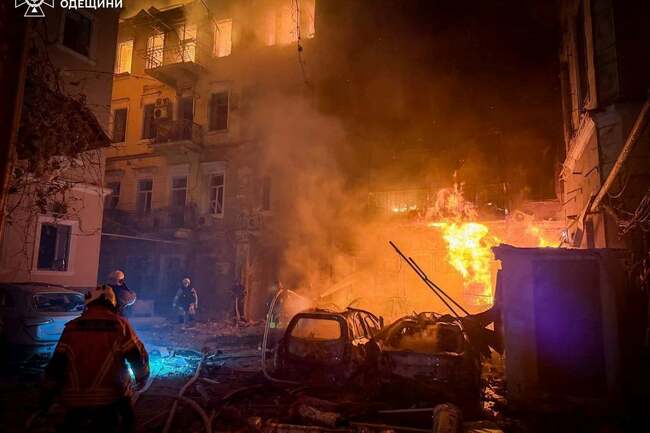 Ukraine-Russia war latest: Odesa hit in ‘massive’ strike as Putin’s troops unleash 200 missiles and drones
