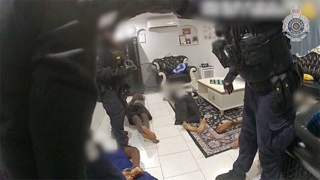 Police break down door during arrest