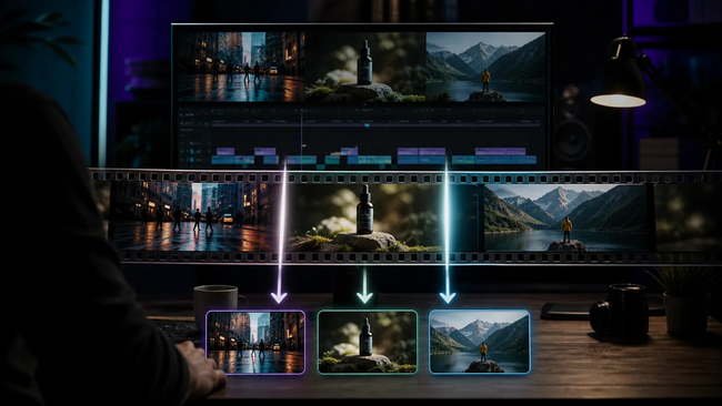 Scene-Aware Video Splitting: Recover Reusable Shots from One Export