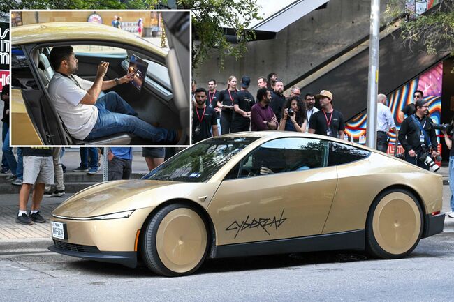 Tesla shares slump 6% after feds launch probe into new Cybercabs without steering wheels