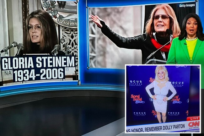CNN botches Gloria Steinem tribute days after embarrassing Dolly Parton impersonator mix-up
