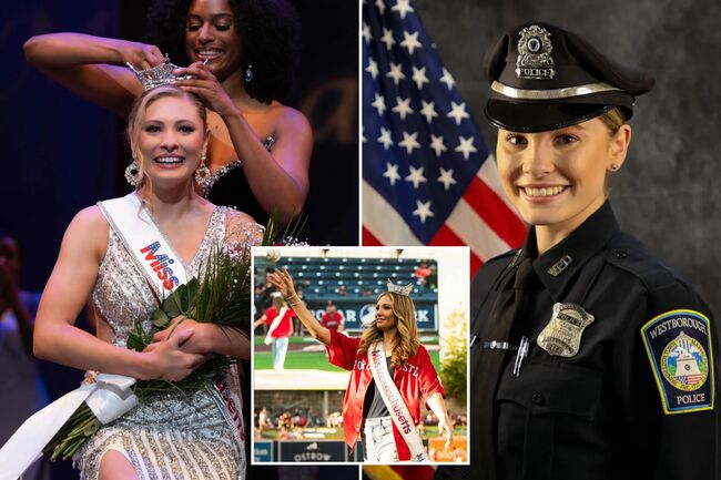 Miss America contestant reveals surprising day job as Massachusetts police officer