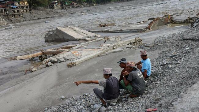 Flood-hit Nepal races to rebuild bridges, restore vital road links with India, China support