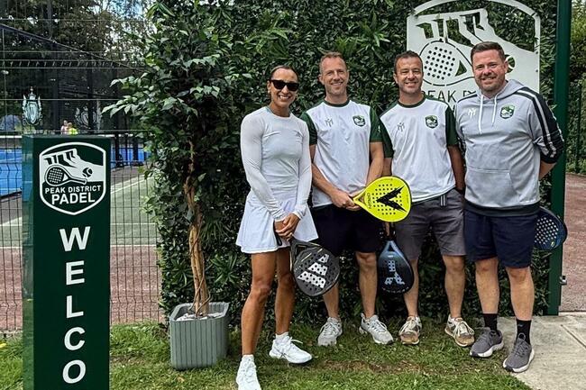 World champion athletes officially open Peak District padel courts