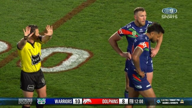 Warriors gun binned for shoulder charge