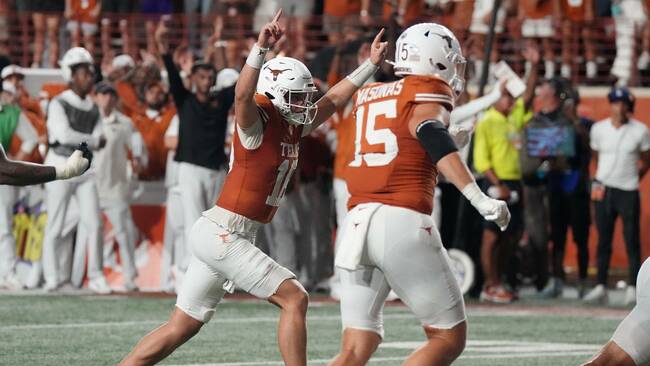 College football rankings: Projected AP Top 25 after Texas stuns Ohio State, Oregon and Oklahoma upset