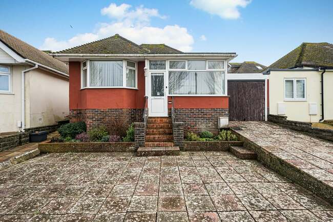 Three-bedroom detached Saltdean bungalow with garage, garden and coastal setting (aff)