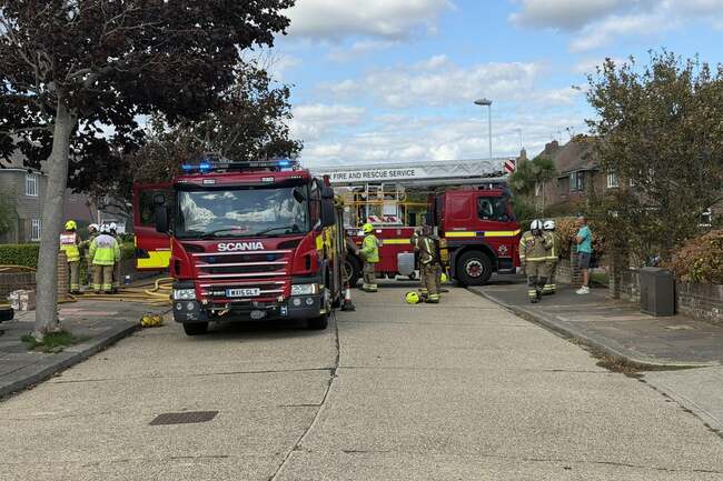 Fire service called to Goring house blaze; road closure in place