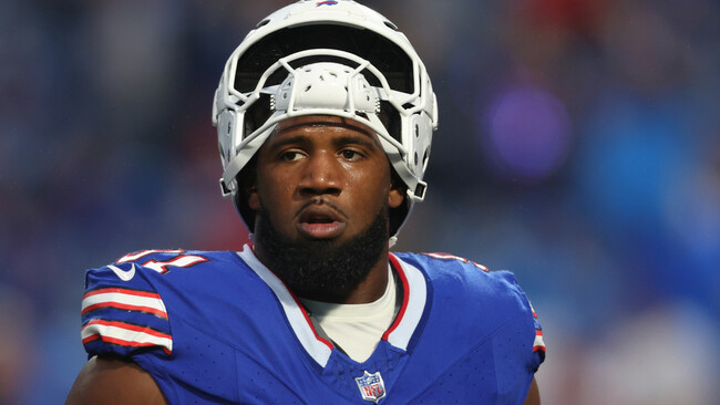 Bills DT Ed Oliver injured during warmups, ruled out vs. Lions