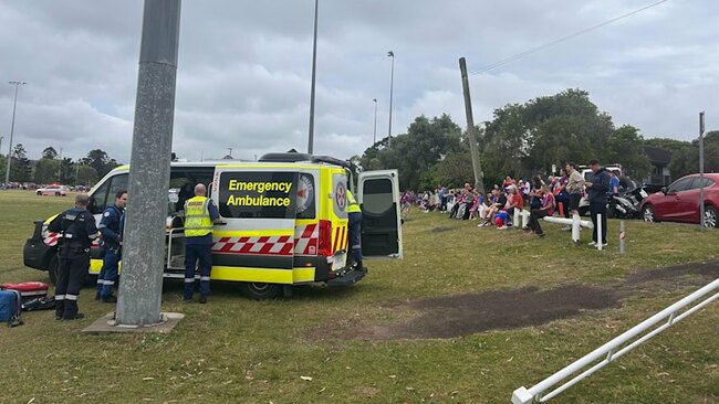 Ten people injured, P-plater arrested after car crashes into Newcastle Knights fans